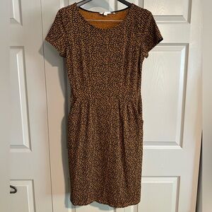 Boden Animal Print Dress 8R EUC